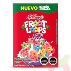 Cereal Froot Loops Tutti Frutti Kelloggs 220Gr