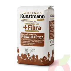 Harina + Fibra Sin Polvos Kunstmann 1Kg