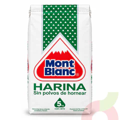 Harina Sin Polvos de Hornear Mont Blanc 5Kg