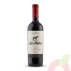 Vino Orgánico Carmenere Reserva Las Mulas 750Cc