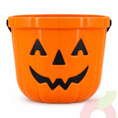 Balde Calabaza Naranja Halloween 1 Unidad