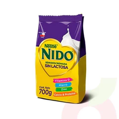 Leche en Polvo Semidescremada Sin Lactosa Nido 700Gr