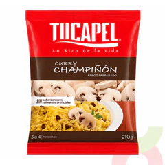 Arroz Preparado Curry Champiñón Tucapel 210Gr