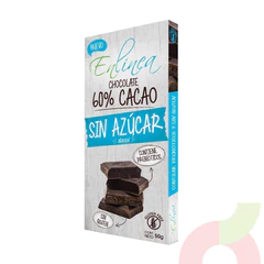 Chocolate 60% Cacao Sin Azúcar En Línea 50Gr