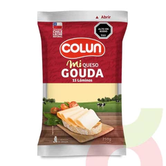 Queso Laminado Gouda Colun 250Gr