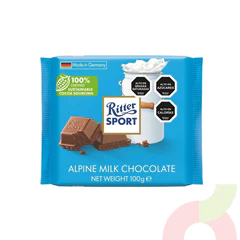 Chocolate Alpine Milk Ritter Sport 100Gr