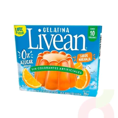 Gelatina Naranja 0% Azúcar Livean 22Gr