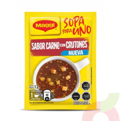 Sopa para Uno Carne con Crutones Maggi 12Gr