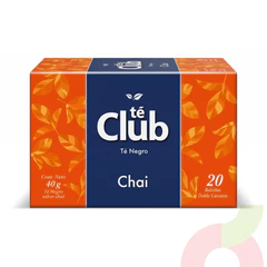Té Negro Chai Té Club 40Gr 20 Unidades