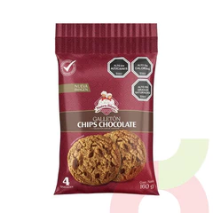Galletón Chips Chocolate Nutra Bien 160Gr 4 Unidades