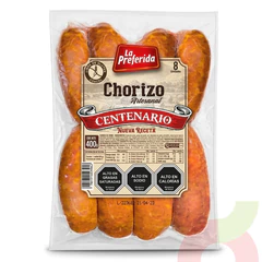 Chorizo Artesanal Centenario La Preferida 400Gr 8 Unidades