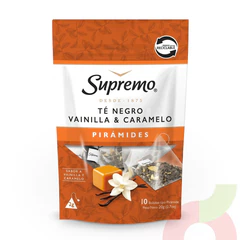 Té Negro Vainilla & Caramelo Supremo 20Gr 10 Unidades