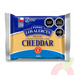 Queso Cheddar Laminado Los Alerces 160Gr