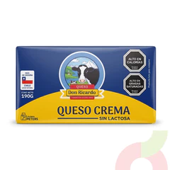 Queso Crema Sin Lactosa Don Ricardo 190Gr