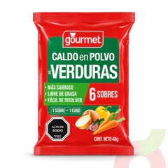 Caldo Verduras Gourmet 48Gr 6 Unidades