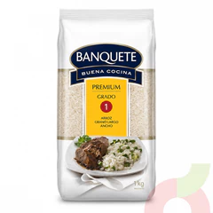 Arroz Premium Grano Largo G1 Banquete 1Kg