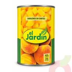 Duraznos en Cubitos El Jardín 230Gr Drenado