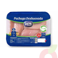 Bandeja Pechuga Deshuesada Super Pollo 850Gr 