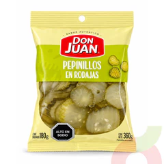 Pepinillos en Rodajas Don Juan 180Gr Drenado