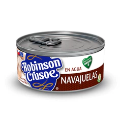 Navajuelas en Agua Robinson Crusoe 190Gr -100Gr Drenado