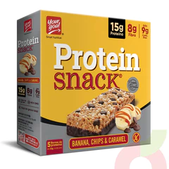 Barritas Banana, Chips & Caramel Protein Snack 210Gr 5 Unidades