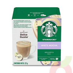Cápsulas White Mocha Starbucks Nescafé 123Gr 6 Unidades