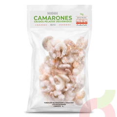 Camarones Crudos Pelados Desvenados 36/40 1Kg