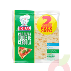  Pre Pizza Toques de Cebolla Ideal 500Gr 2 Unidades