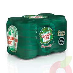 Pack Lata Ginger Ale Canada Dry 350Cc 6 Unidades