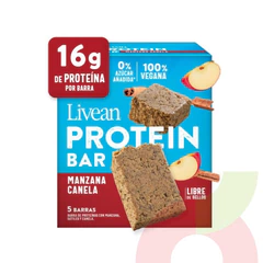 Barras de Proteína Manzana Canela Livean 225Gr 5 Unidades