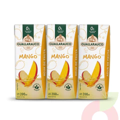 Agua de Fruta Mango Guallarauco 200Ml 3 Unidades
