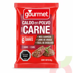 Caldo Carne Gourmet 48Gr 6 Unidades