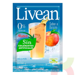 Jugo Instantáneo en Polvo Durazno Livean 7Gr