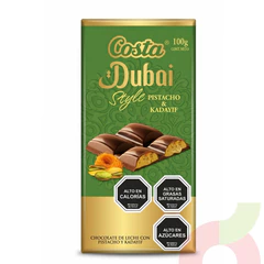 Chocolate Dubai Pistacho & Kadayif Costa 100Gr