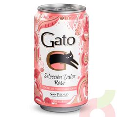 Cóctel de Vino Rosé Gasificado Gato 350Ml