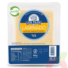Queso Mantecoso Laminado Los Tilos 450Gr