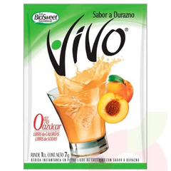 Jugo Instantáneo en Polvo Durazno Vivo 7Gr