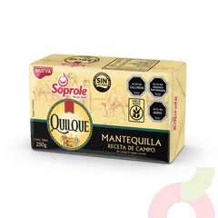 Mantequilla Quilque Receta Campo Soprole 250Gr
