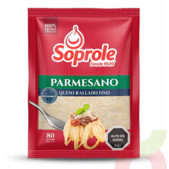Queso Parmesano Rallado Soprole 80Gr