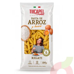 Rigati de Arroz  Sin Gluten Tucapel 250Gr