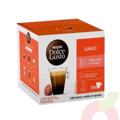 Café Cápsulas Lungo Dolce Gusto 70Gr 10 Unidades
