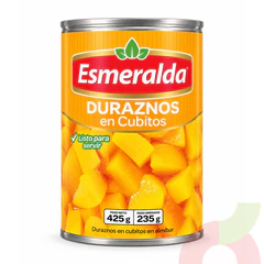 Duraznos en Cubitos Esmeralda 425Gr - 235Gr Drenado