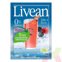 Jugo Instantáneo en Polvo Berries Livean 7Gr
