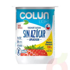 Yogurt Light Frutilla Colun 150Gr