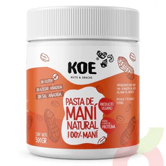 Pasta de Maní Natural Koe 500Gr