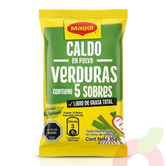 Caldo Verduras Maggi 35Gr 5 Unidades