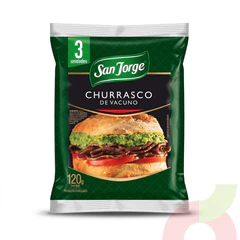 Churrasco de Vacuno San Jorge 120Gr 3 Unidades
