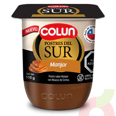Postre del Sur Manjar Colun 110Gr