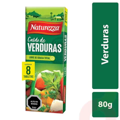 Caldo de Verduras 8 Tabletas Naturezza 80Gr 