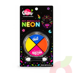 Set Maquillaje Neón Glam 4 Colores